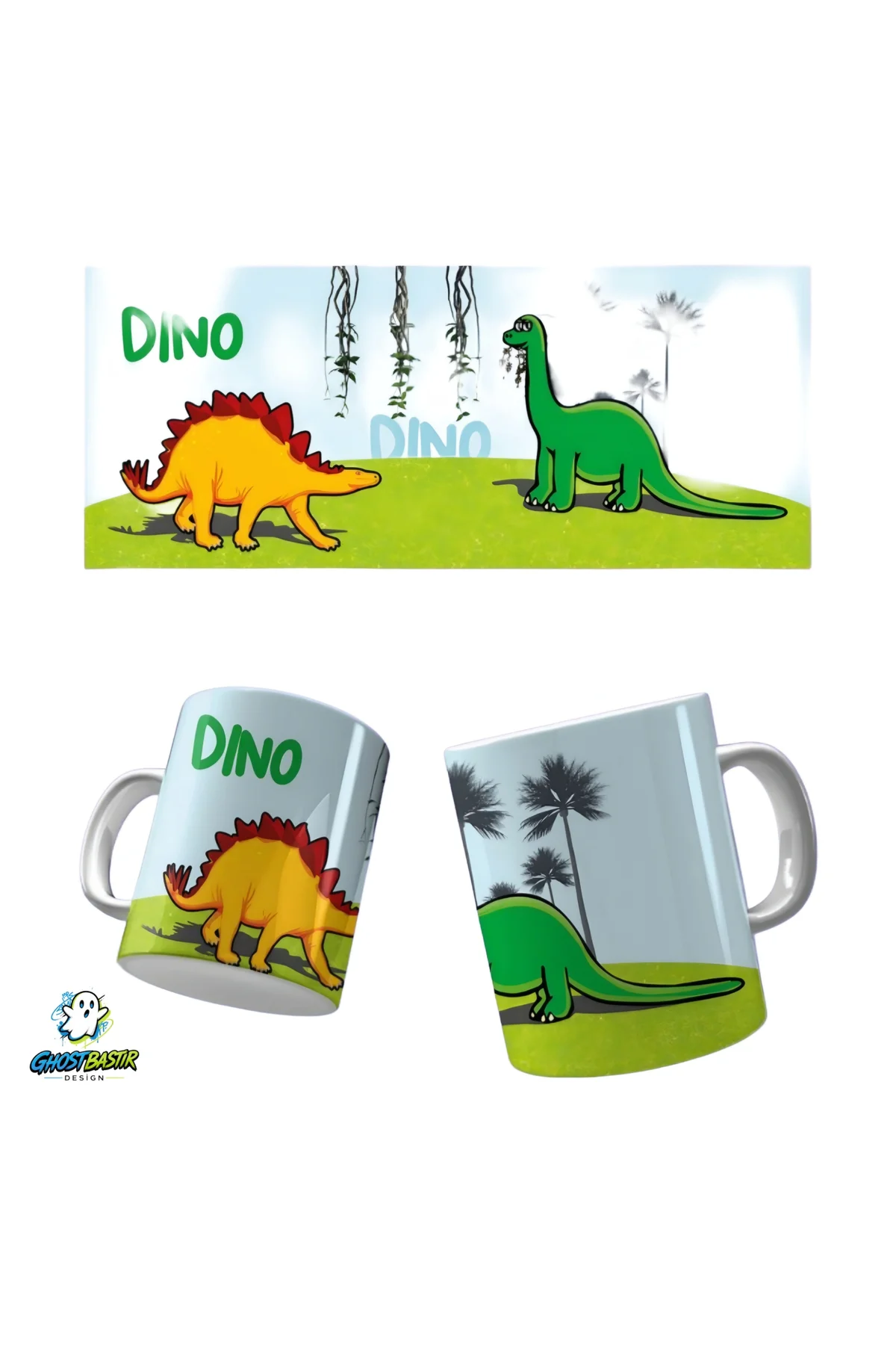 Dinozor Kupa Bardak | Tek Adet K0203
