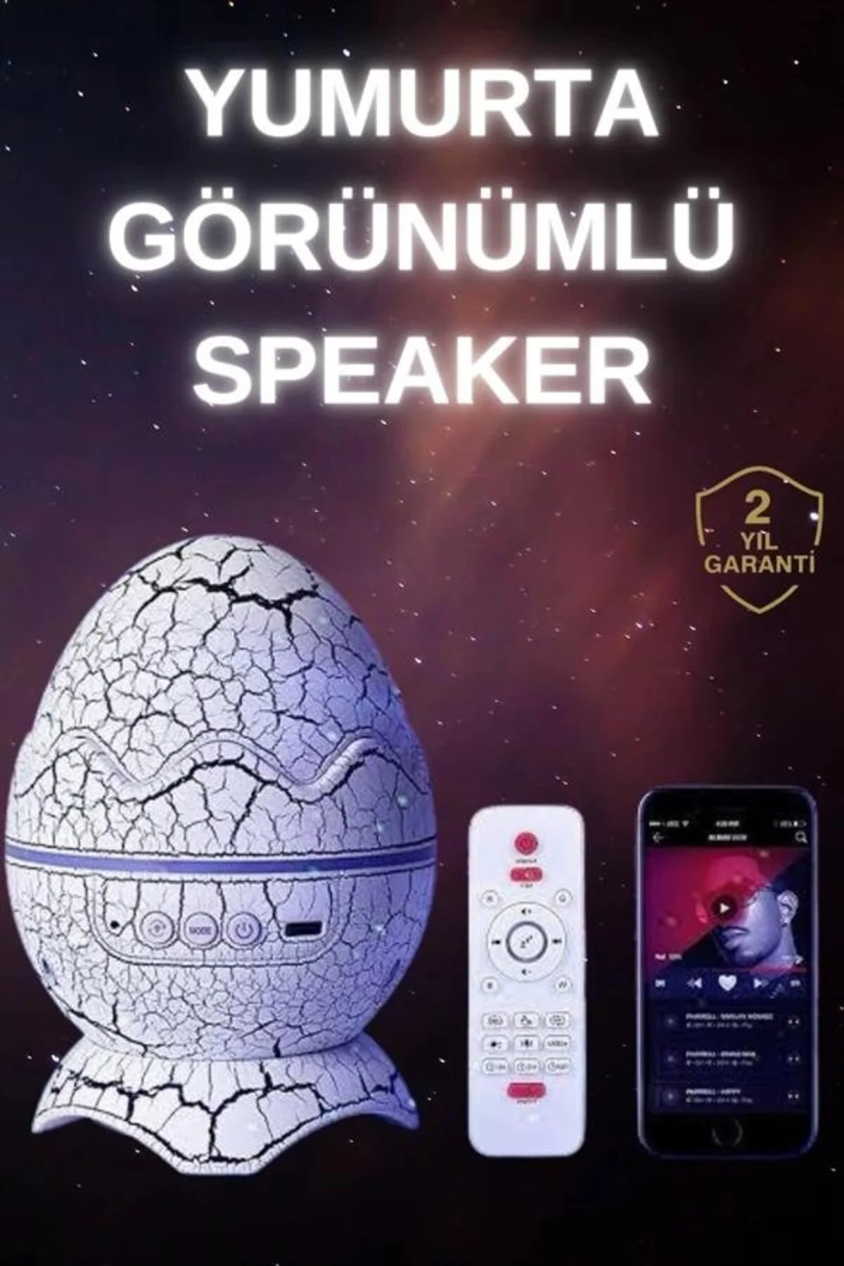 Dinozor Speaker Renk Değiştirme Projeksiyon Modu Bluetooth Hoparl