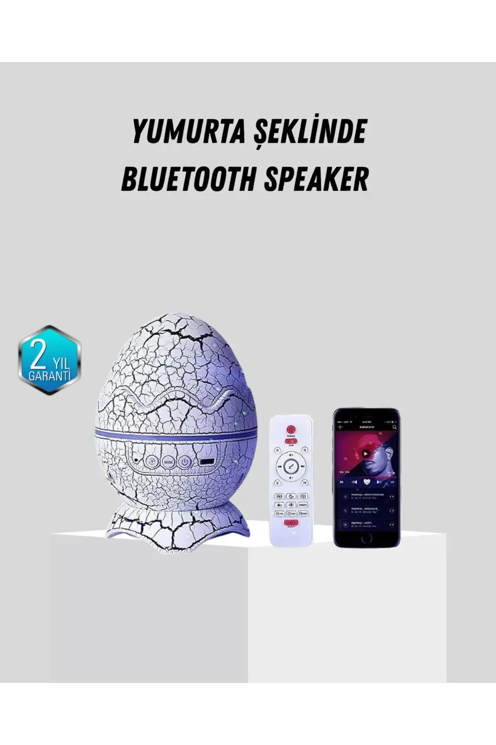 Dinozor Yumurta Gece Lambası Projektör – 14 Renk Seçeneği