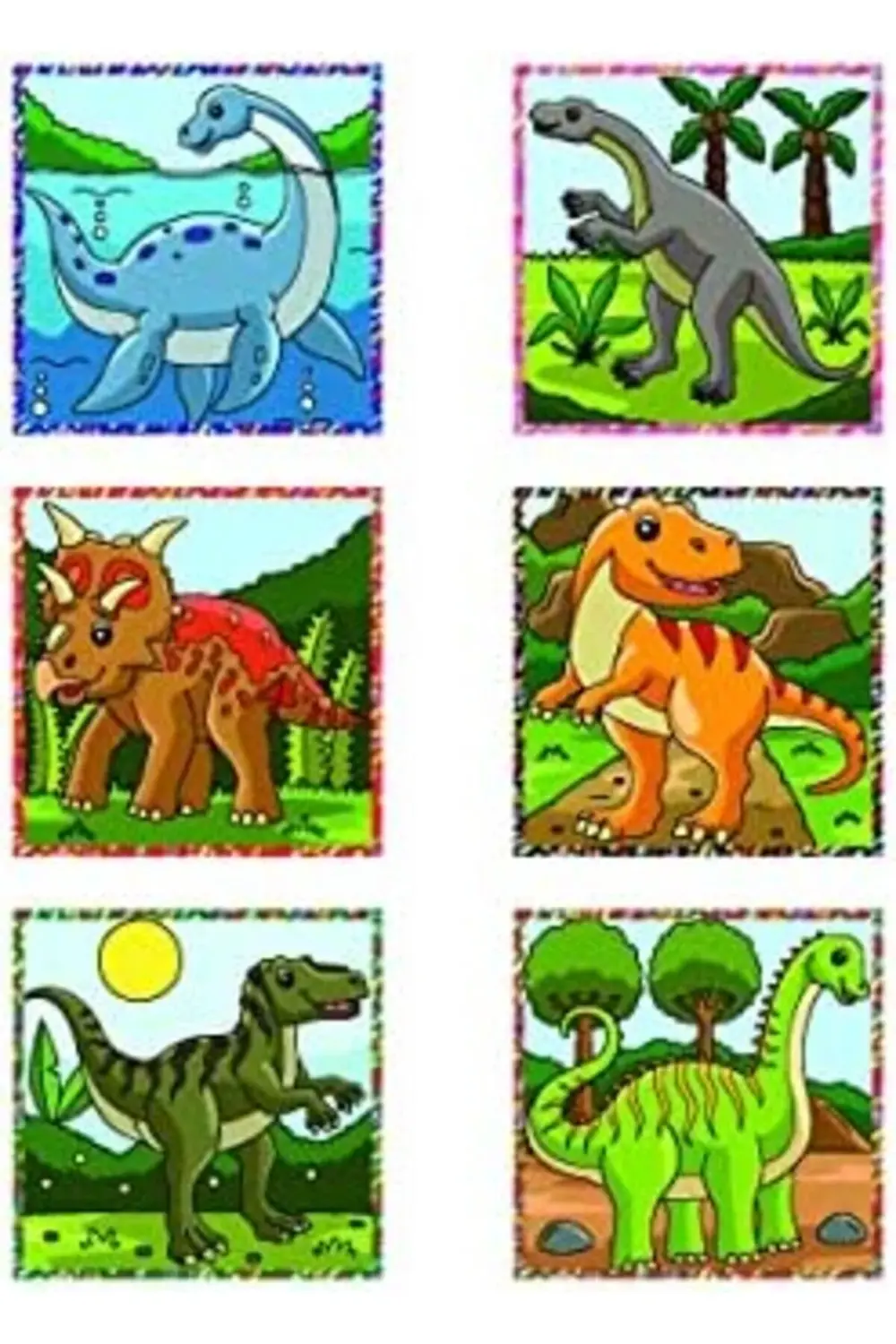 Dinozorlar 3D Puzzle Seri 2 - (9 Küp 6 Dinazor Yapboz) 1178367