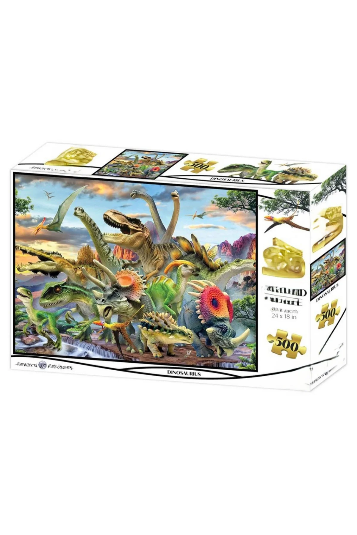 Dinozorlar 500 Parça Yetişkin Puzzle