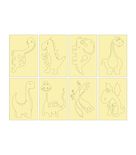 Artikel Dinozorlar Tb-003 16,5X23 Cm Tuz Boyama Seti (8 Adet), Eğitici Oy Artikel Dinozorlar Tb-003 16,5X23 Cm Tuz Boyama Seti (8 Adet), Eğitici Oy