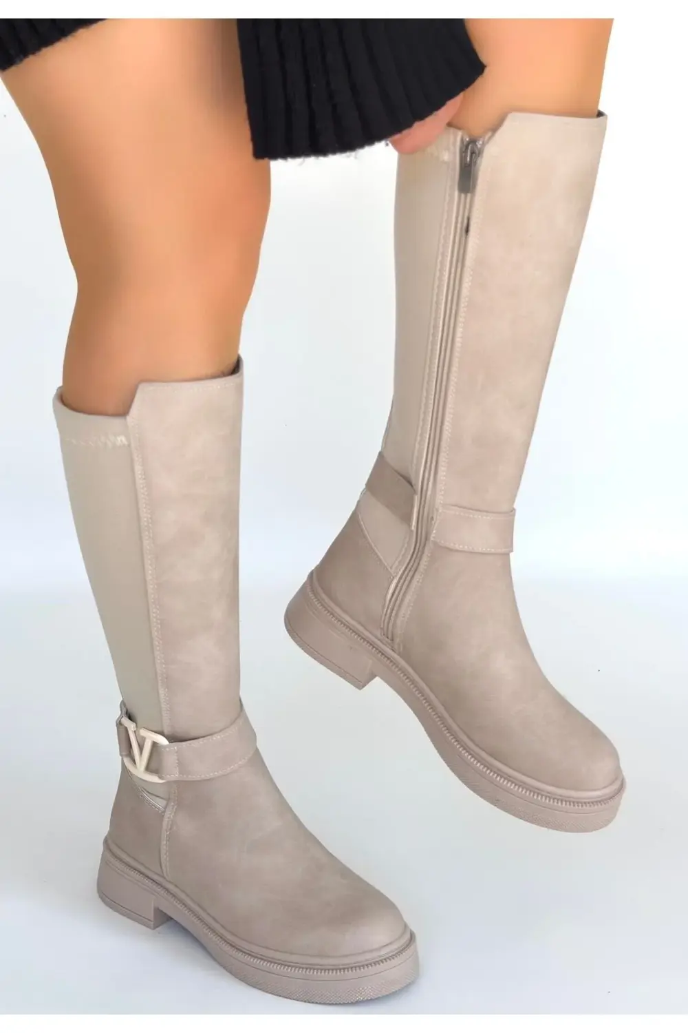 Diona Bej Nubuk Çizme