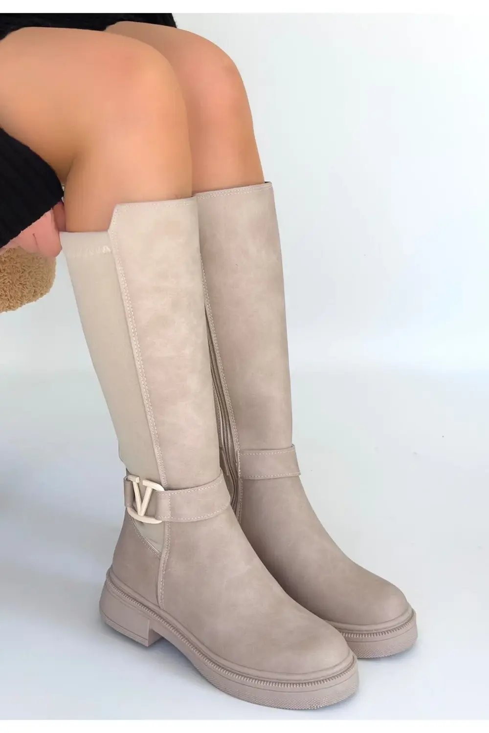 Diona Bej Nubuk Çizme