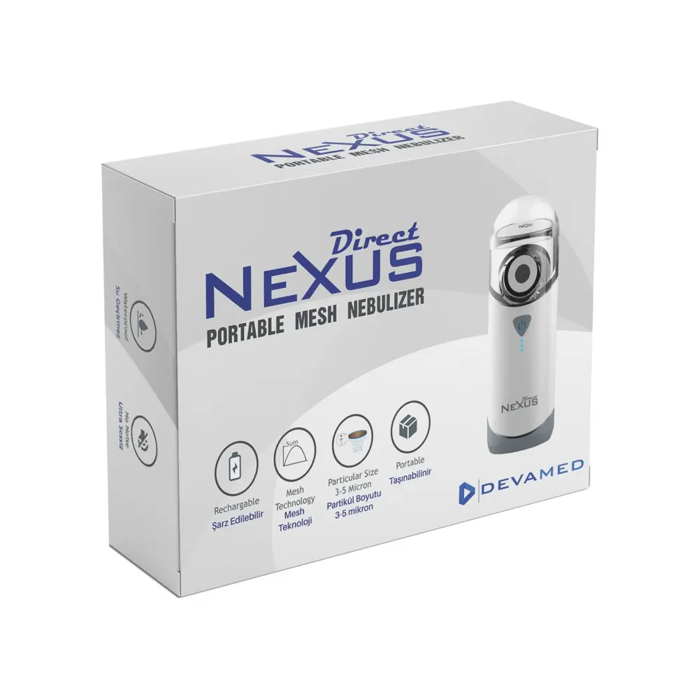 Direct Nexus Portable Mesh Şarj Edilebilir Nebulizatör 6938209606