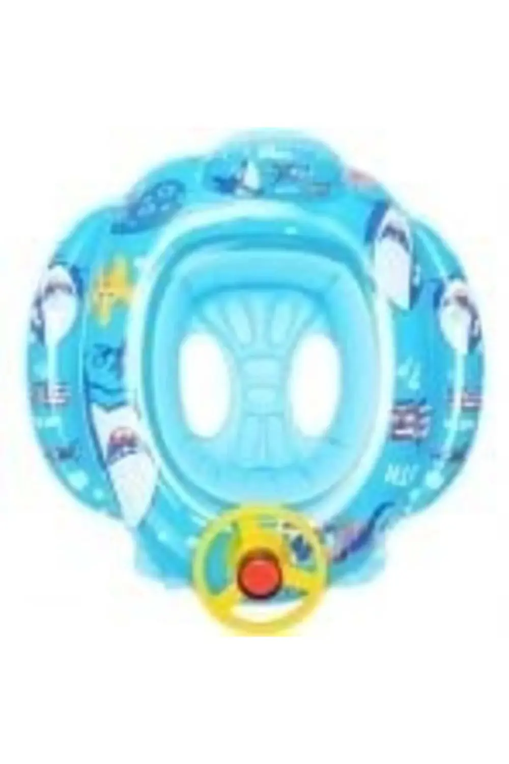 Direksiyonlu Şişme Bot Bebek Simidi  (6-36 Ay) -  52970 MAVİ