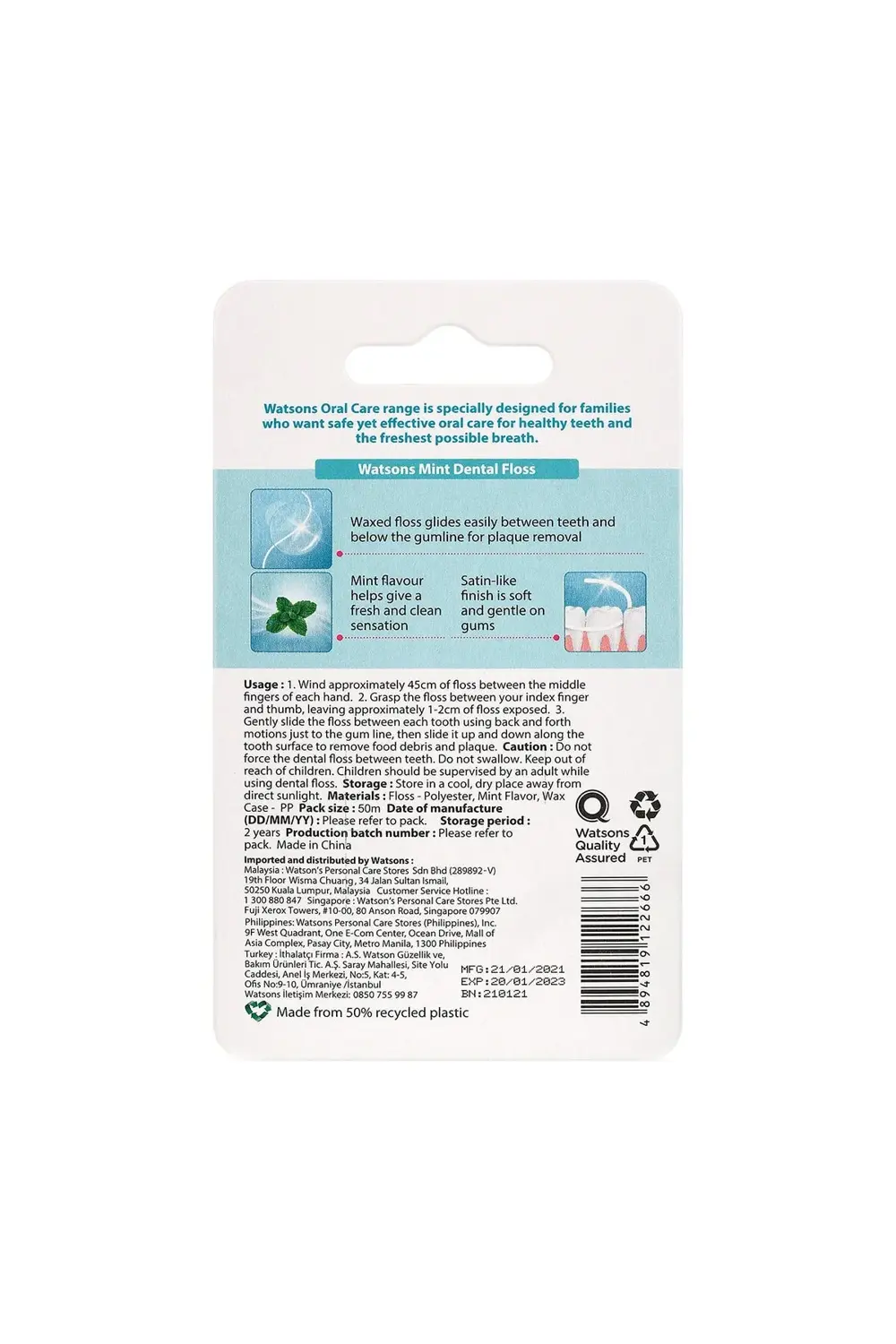 Diş Ipi Naneli 50 M