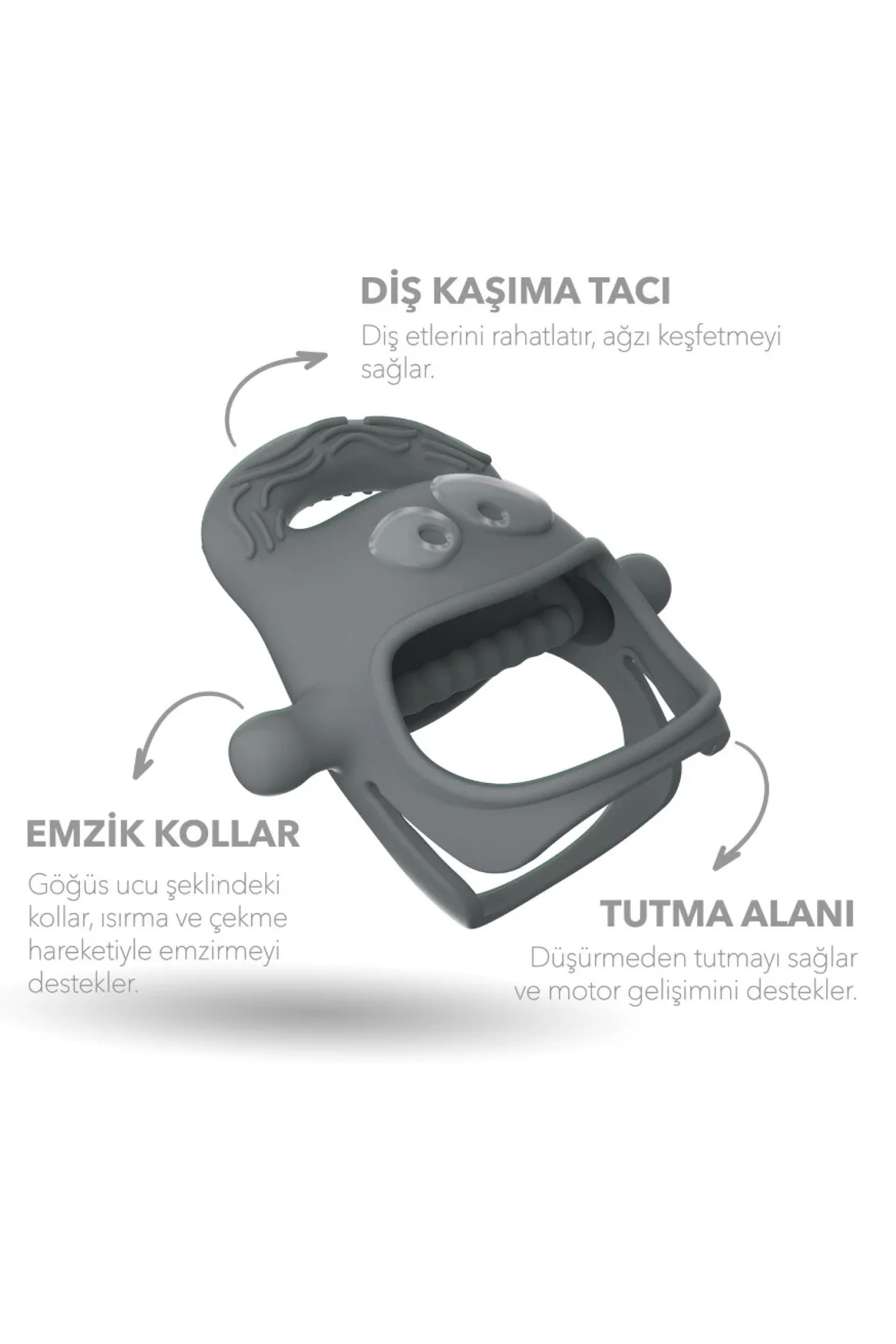 Diş Kaşıyıcı Gri