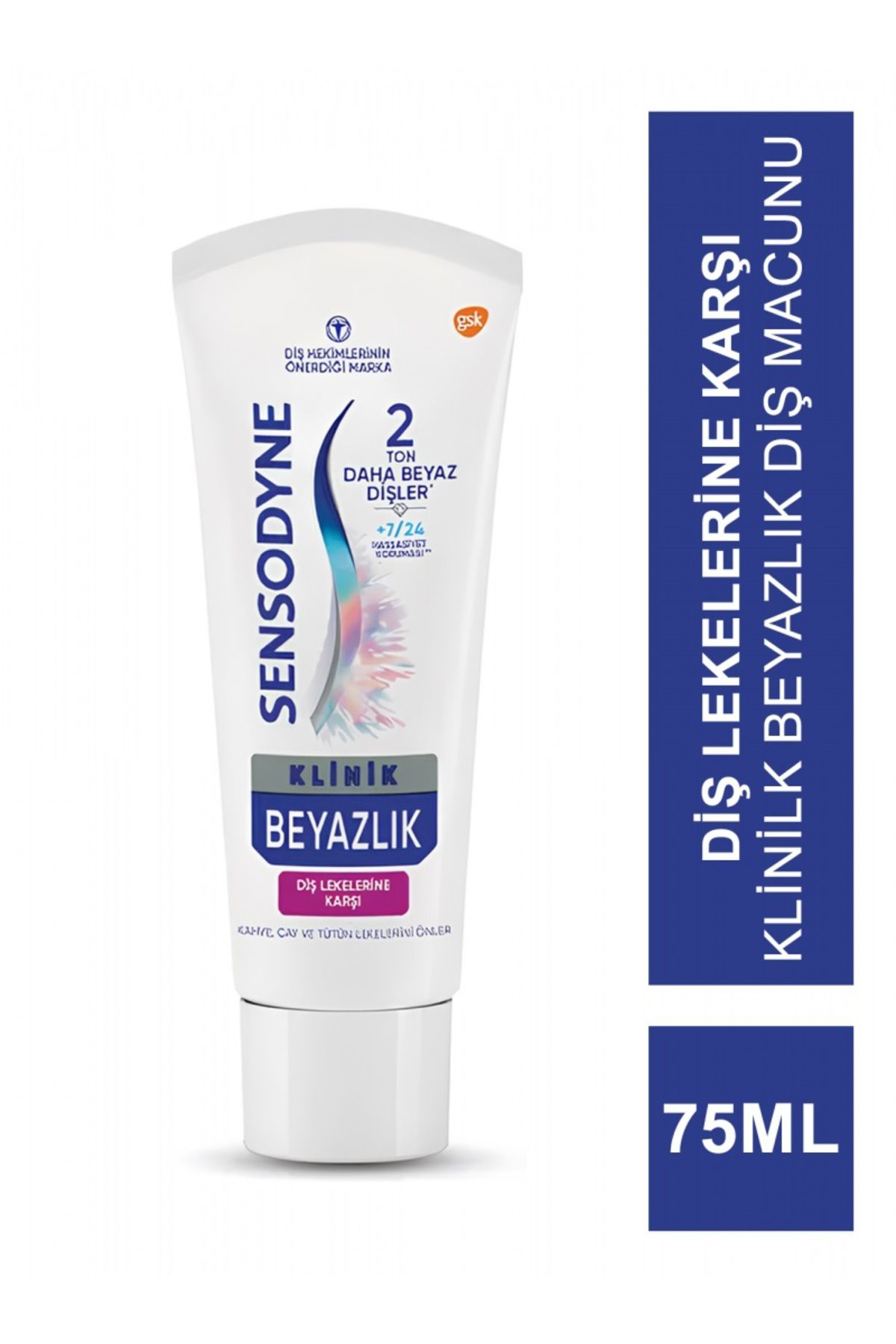 Sensodyne Diş Macunu Klinik Beyazlık Diş Lekesi 75 Ml X 4 Adet