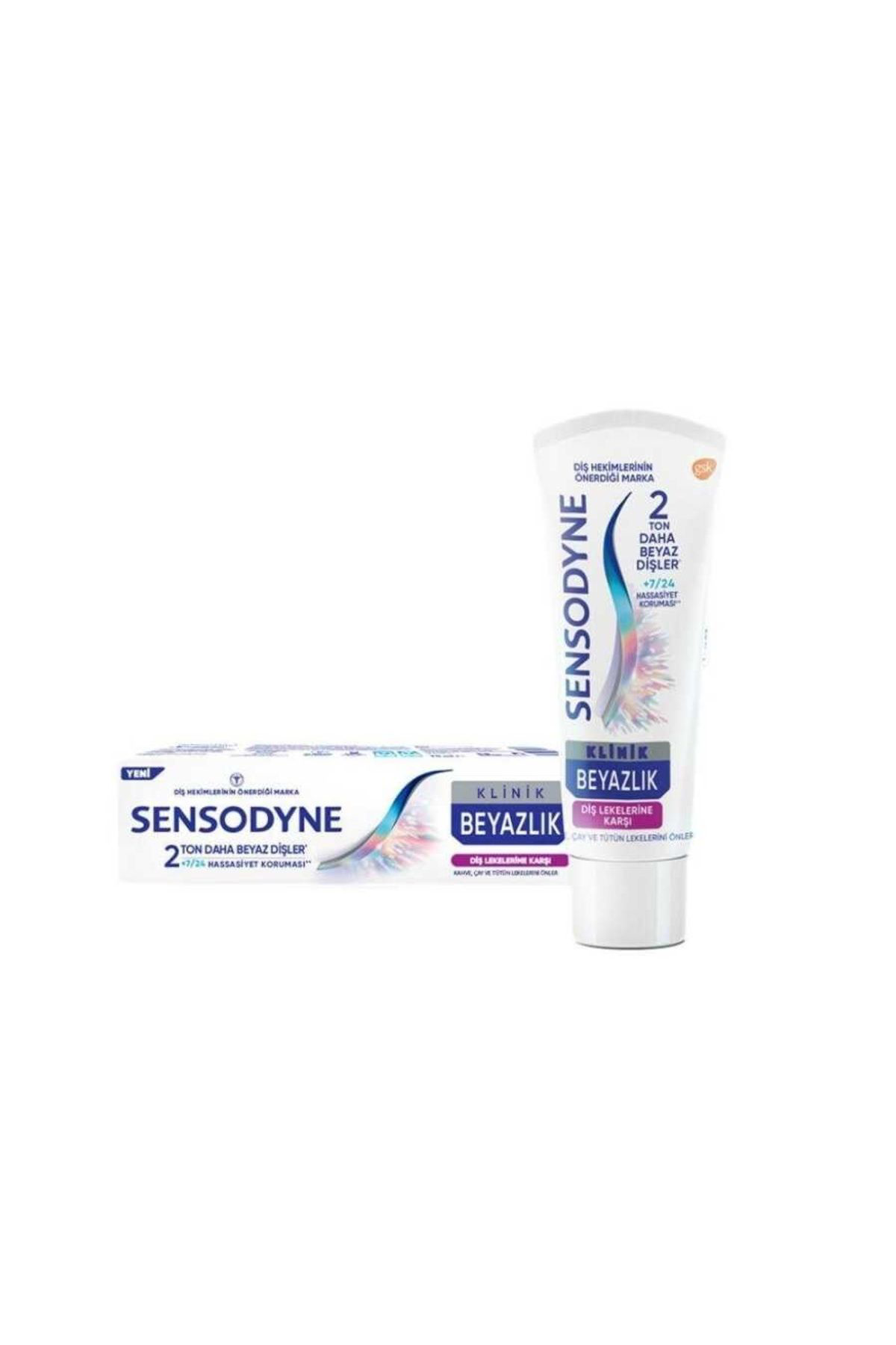 Sensodyne Diş Macunu Klinik Beyazlık Diş Lekesi 75 Ml X 4 Adet