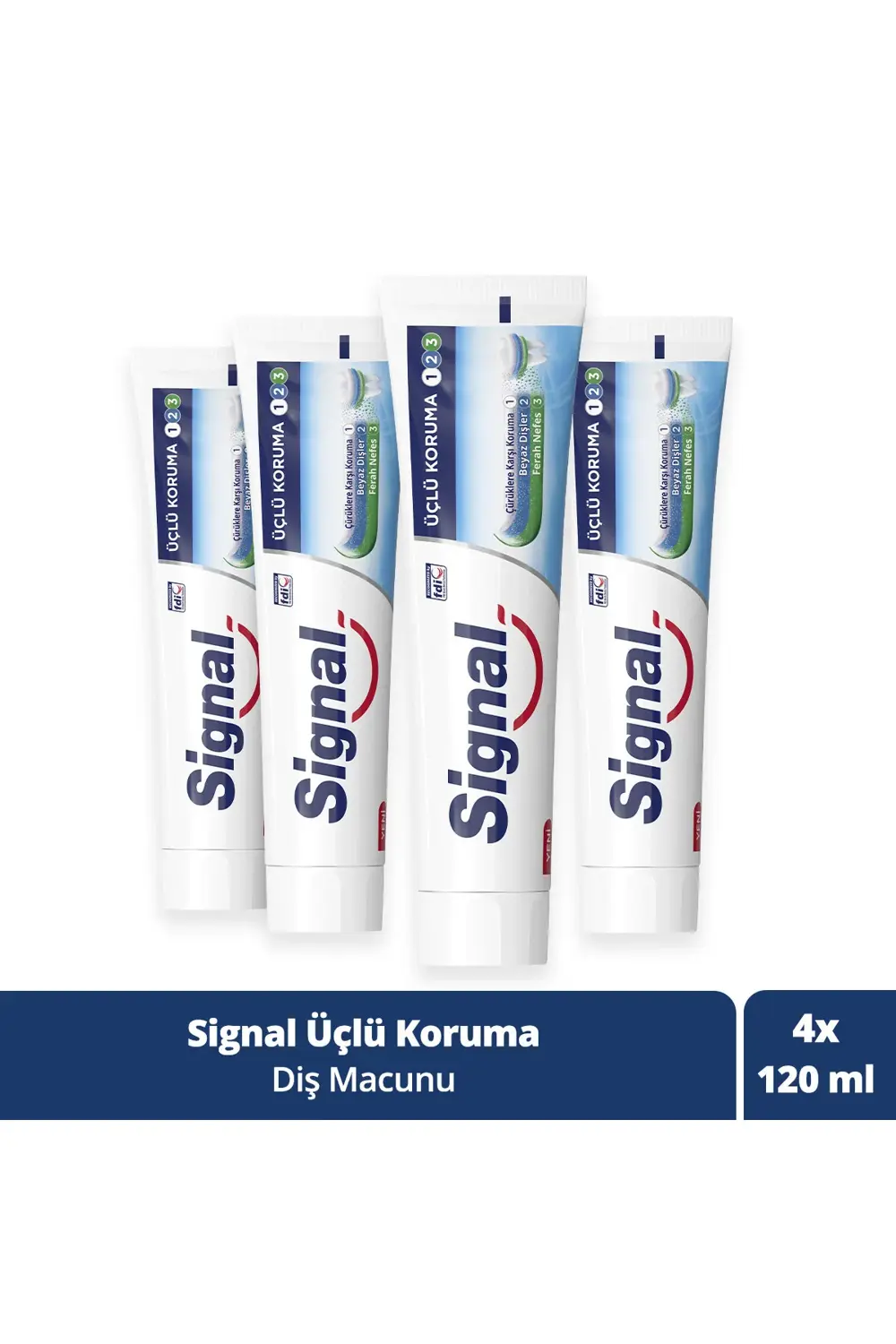 Diş Macunu Üçlü Koruma 120 ml X4
