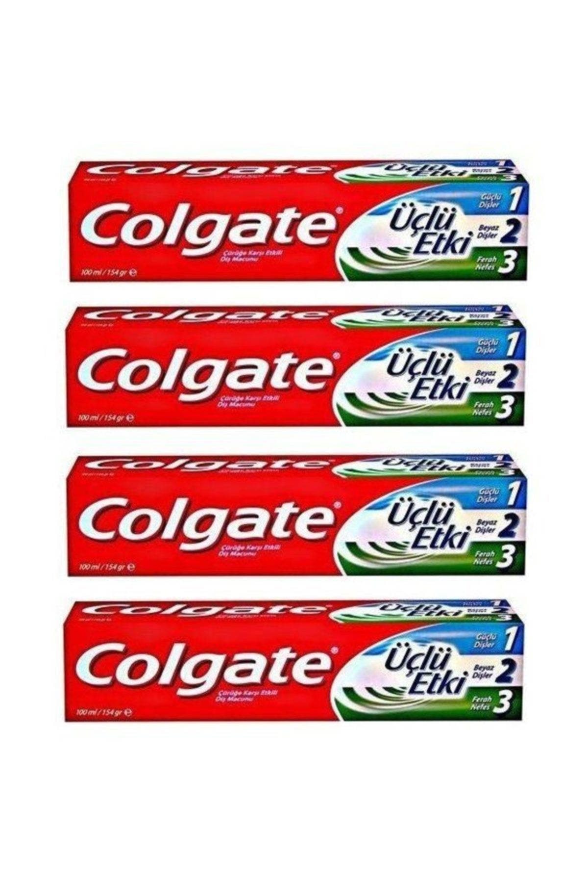 Colgate Diş Macunu Üçlü Etki 100 Ml 4 Lü 9688Seri