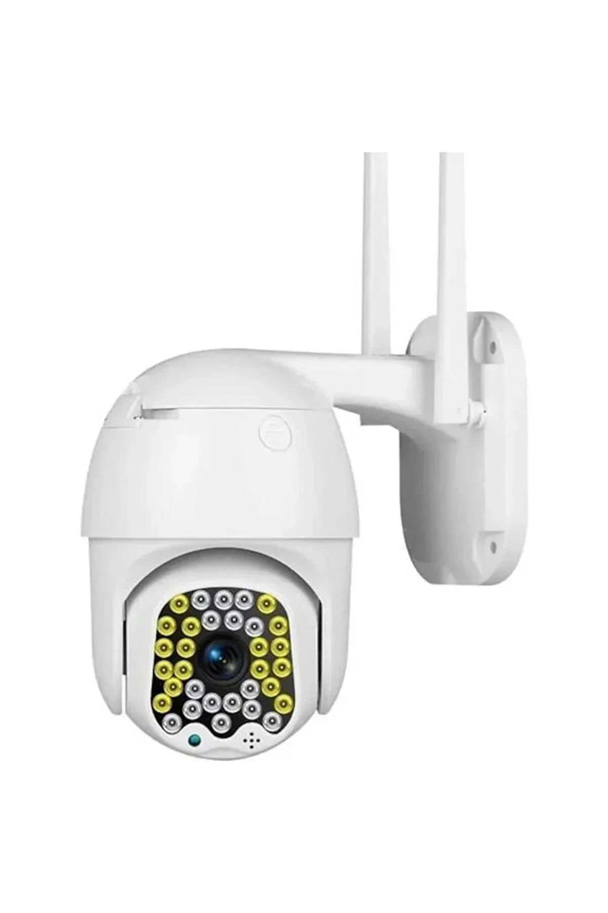 Dış mekan IP kamera 3MP 1080p speed dome PTZ beyaz MOV format SD kart HD kayıt 15x zoom