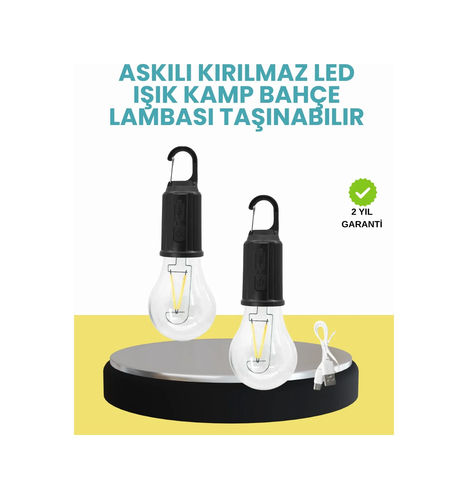 Dış Mekan Kullanımına Uygun Led Lamba Çok Renkli