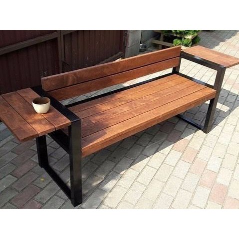 Abronya Dış Mekan Oturma Bankı Ahşap Bahçe Bankı