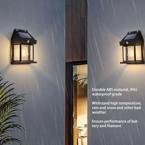 Dış Mekan Solar Lamba Su Geçirmez, Hareket Sensörlü Otomatik Açma