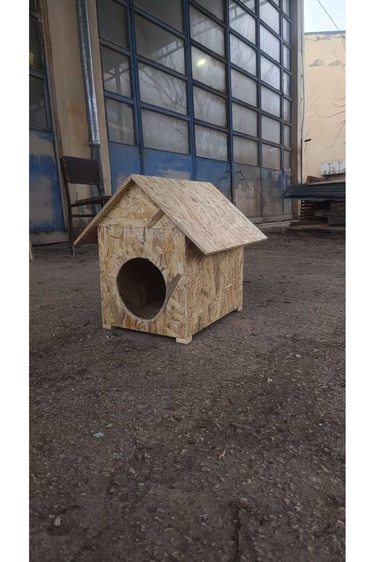Worldofwood Diş Mekan Yağmura Ve Soğuğa Dayanikli Osb Kedi Evi Yuvasi