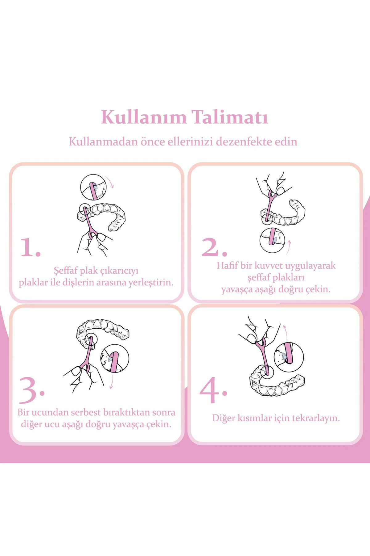 Diş Plak Çıkarma Aparatı Fanatik 4 lü TS