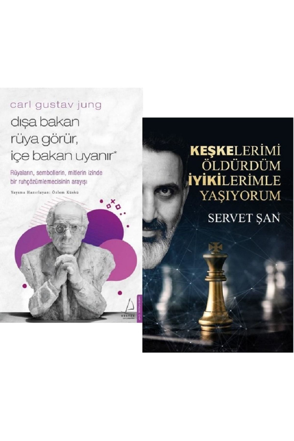 Dışa Bakan Rüya Görür İçe Bakan Uyanır + Keşkelerimi Öldürdüm İyikilerimle Yaşıyorum /2 Kitap Set