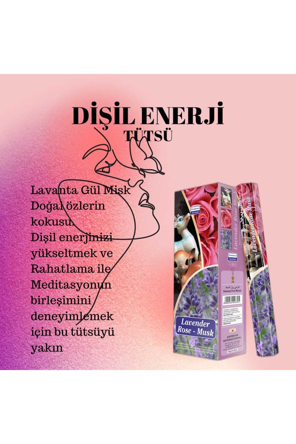 Darshan Dişil Enerji Tütsü  20 Çubuk