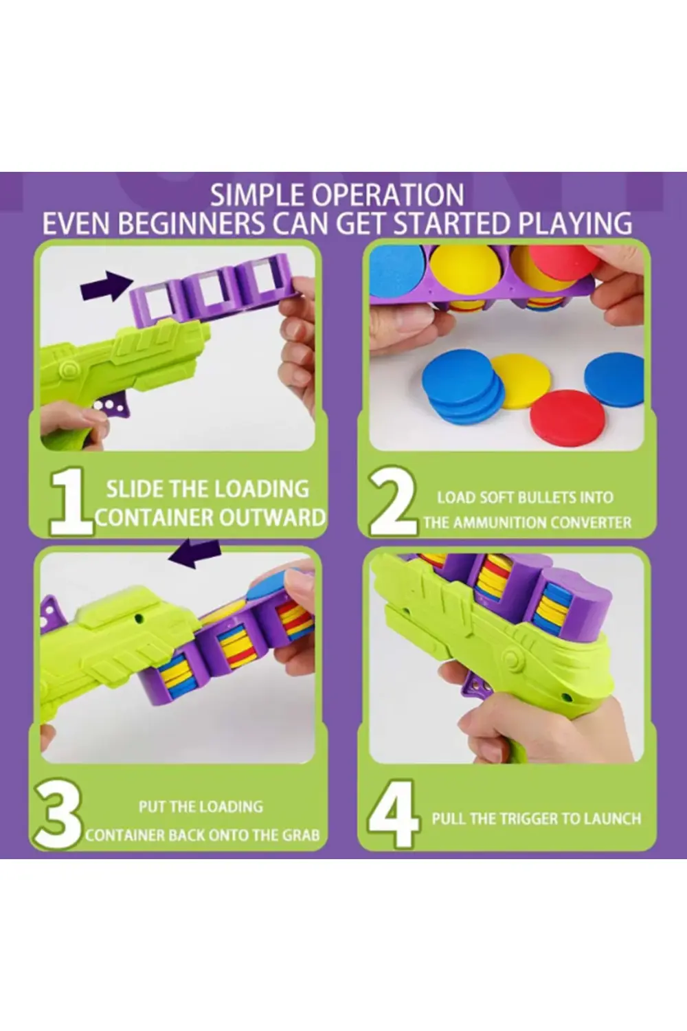 Disk Atan Oyuncak Tabanca