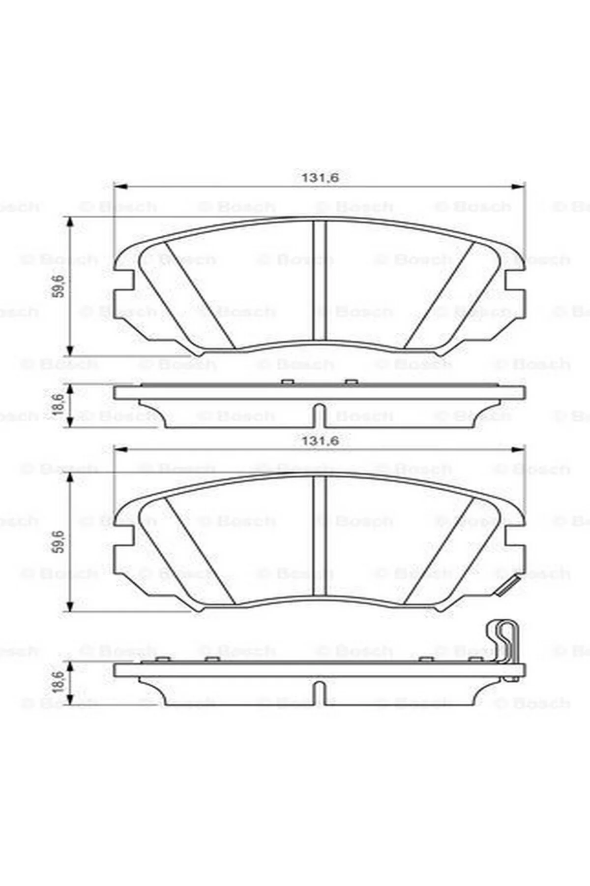 Diskli fren balatası seti; ön OPEL Insignia 1.8 10/2015 - 12/2017