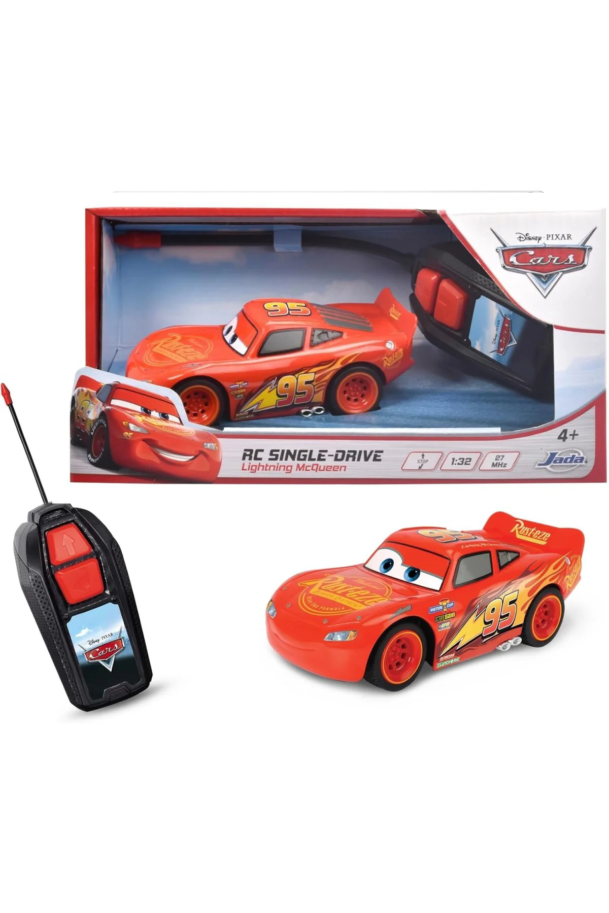 Disney 203081008 McQueen 1:32 uzaktan kumandalı araç flaşı, Disne
