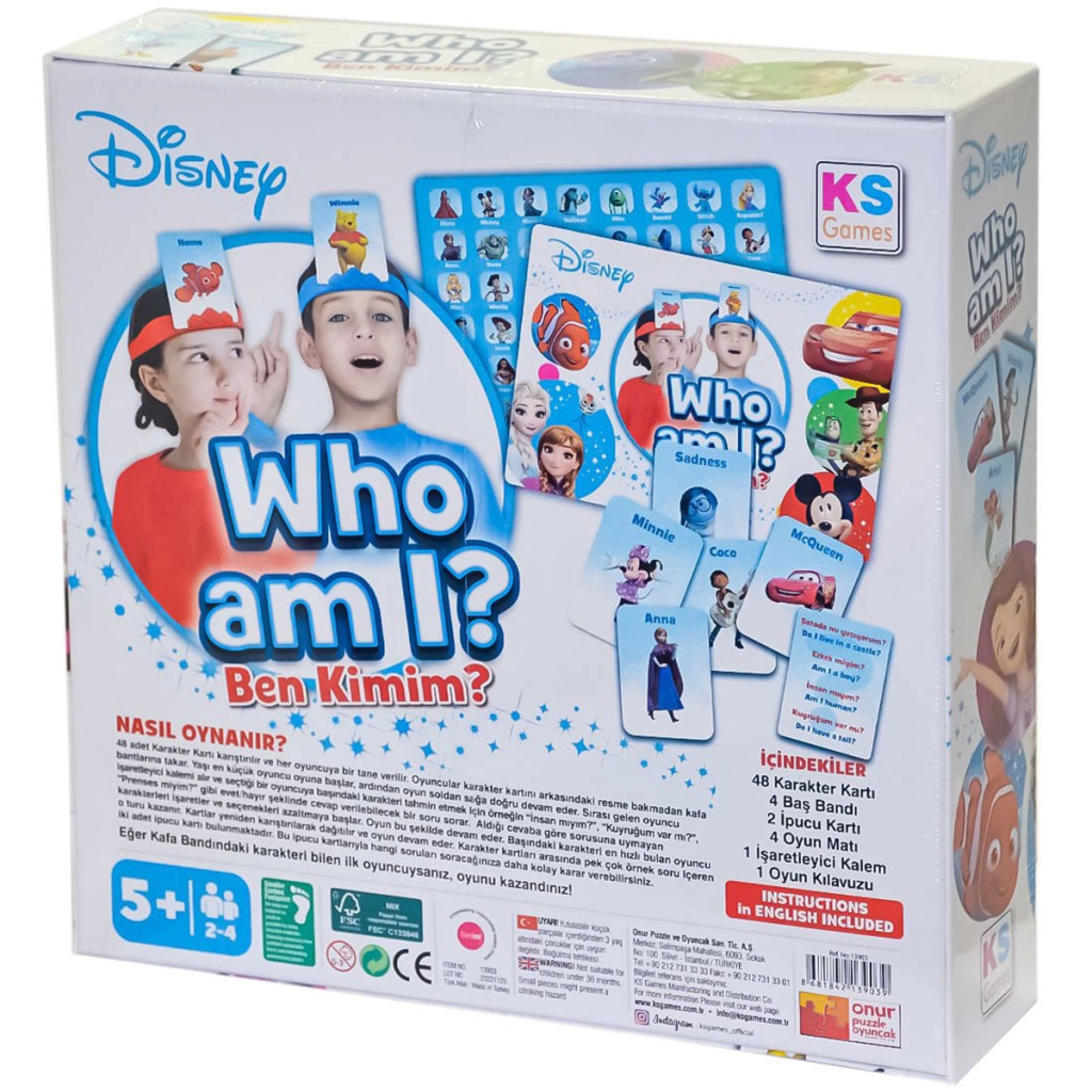 Disney Ben Kimim Kutu Oyunu Disney Ben Kimim Kutu Oyunu