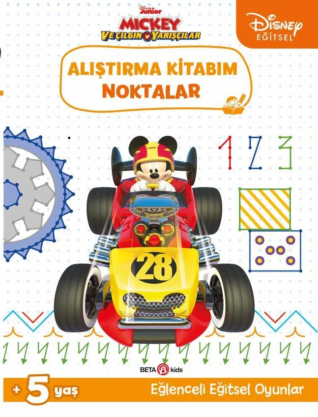 Disney Eğitsel Mickey ve Çılgın Yarışçılar Alıştırma Kitabım Nokt
