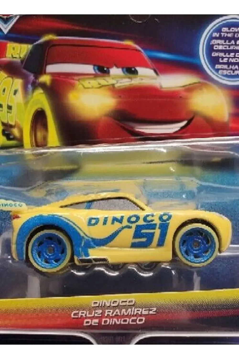 Disney Pixar Cars - Glow Racers - Cruz Ramirez - Glow in the Dark