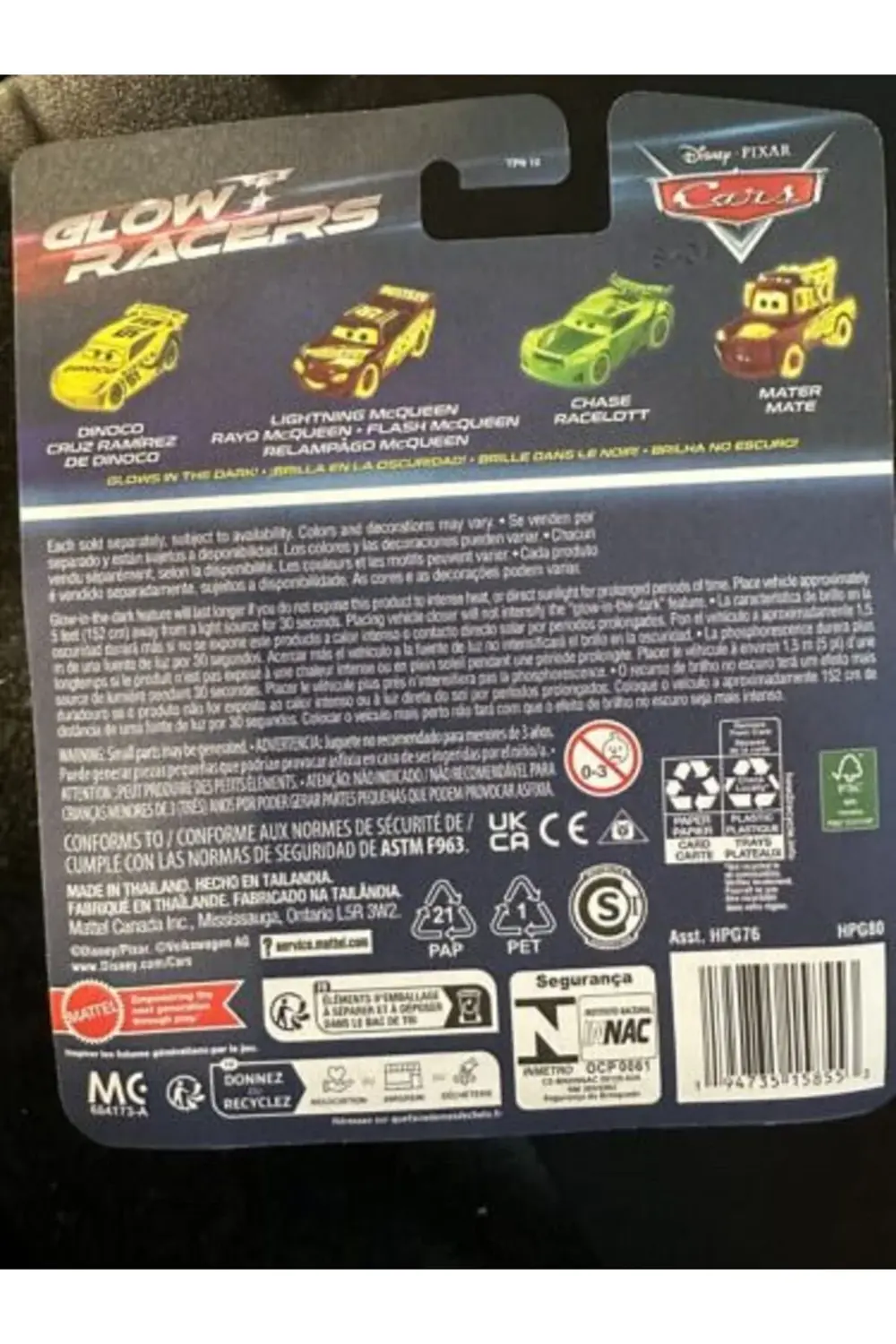 Disney Pixar Cars Glow Racers - Fillmore Headset 2024 Gece Karanl