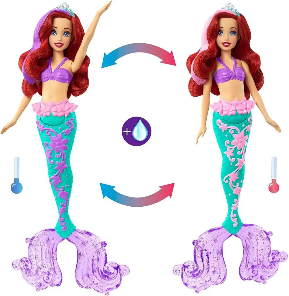 Disney Prenses Muhteşem Renk Değiştiren Saçlı Deniz Kızı Ariel HL Disney Prenses Muhteşem Renk Değiştiren Saçlı Deniz Kızı Ariel HL