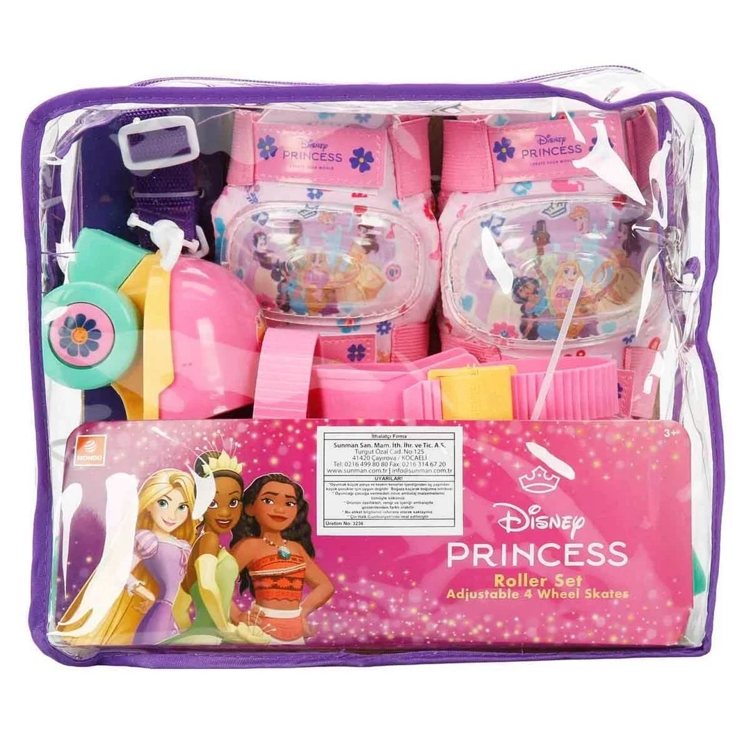 Disney Prensesler Çantalı 4 Tekerlekli Ayarlanabilir Paten Seti S01028823
