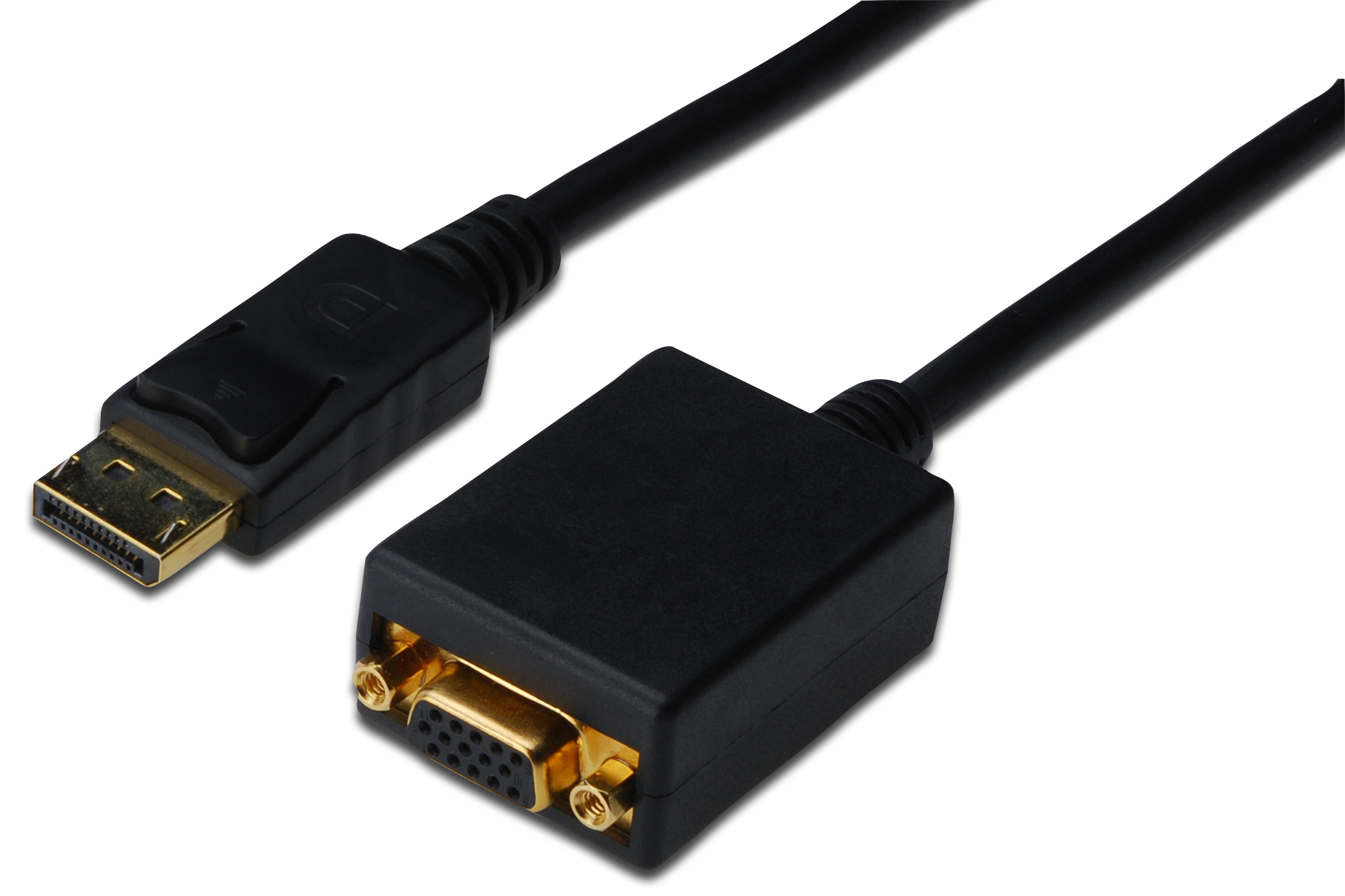 DisplayPort (DP)  VGA Adaptörü, DP Erkek - HD15 Dişi, 0.15 metre,