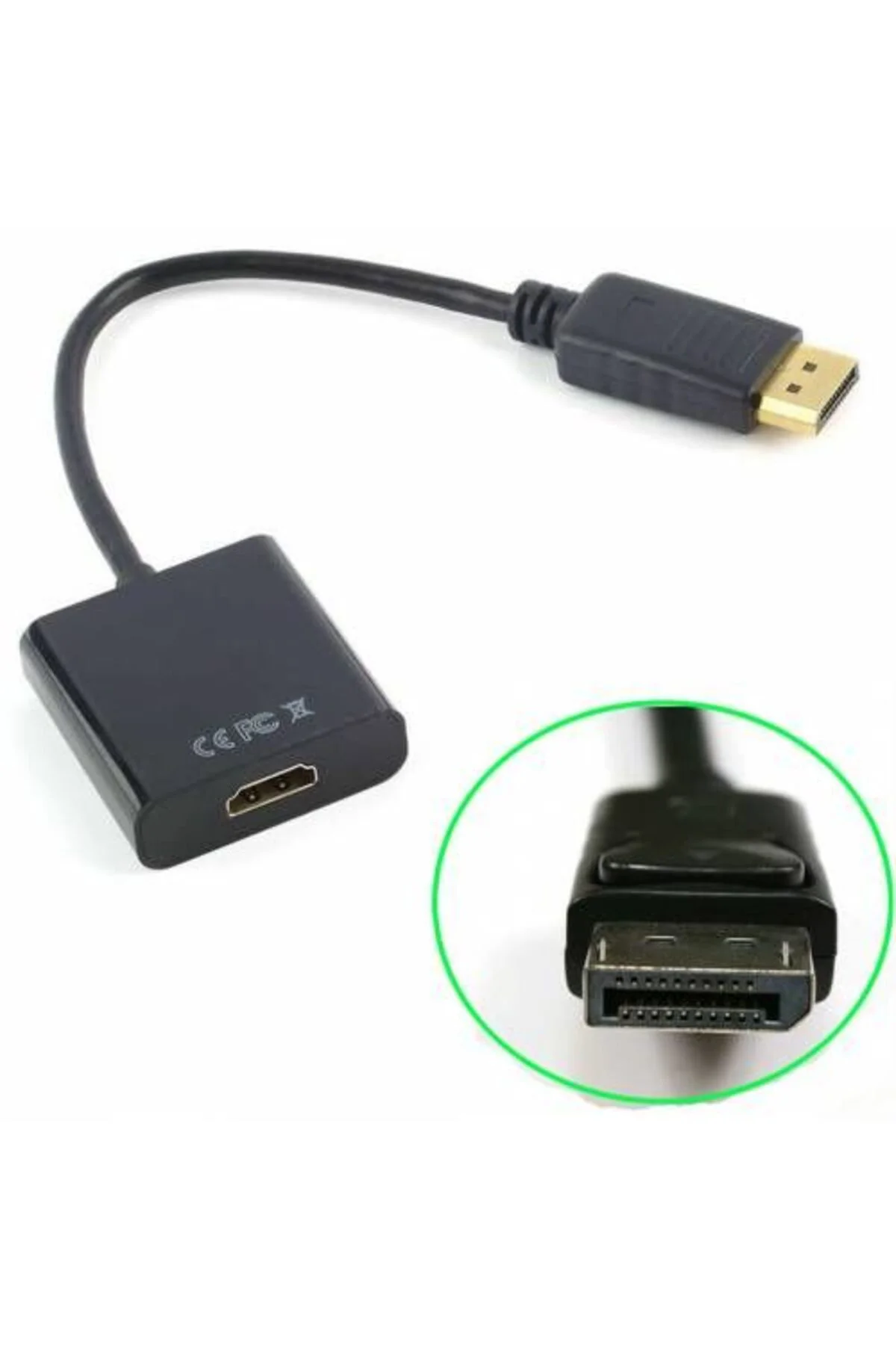 Displayport To Hdmi Dönüştürücü Adaptör Display Port Erkek Vga Di