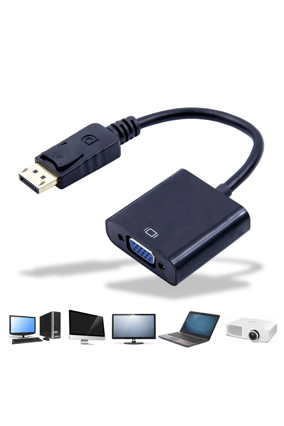 Displayport To Vga Çevirici Adaptör Display Erkek Vga Dişi