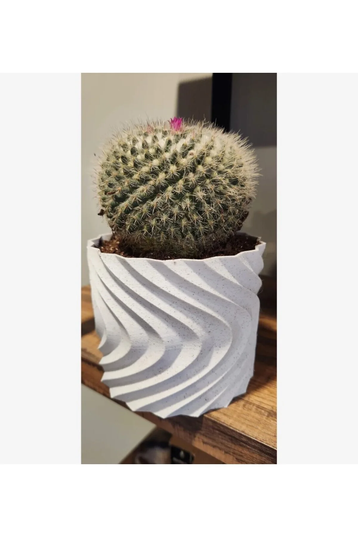 Distortion Dekoratif Vazo & SAKSI Büyük Boy (PLASTİKTİR 20 CM ÇAP 17 CM YÜKSEKLİK)