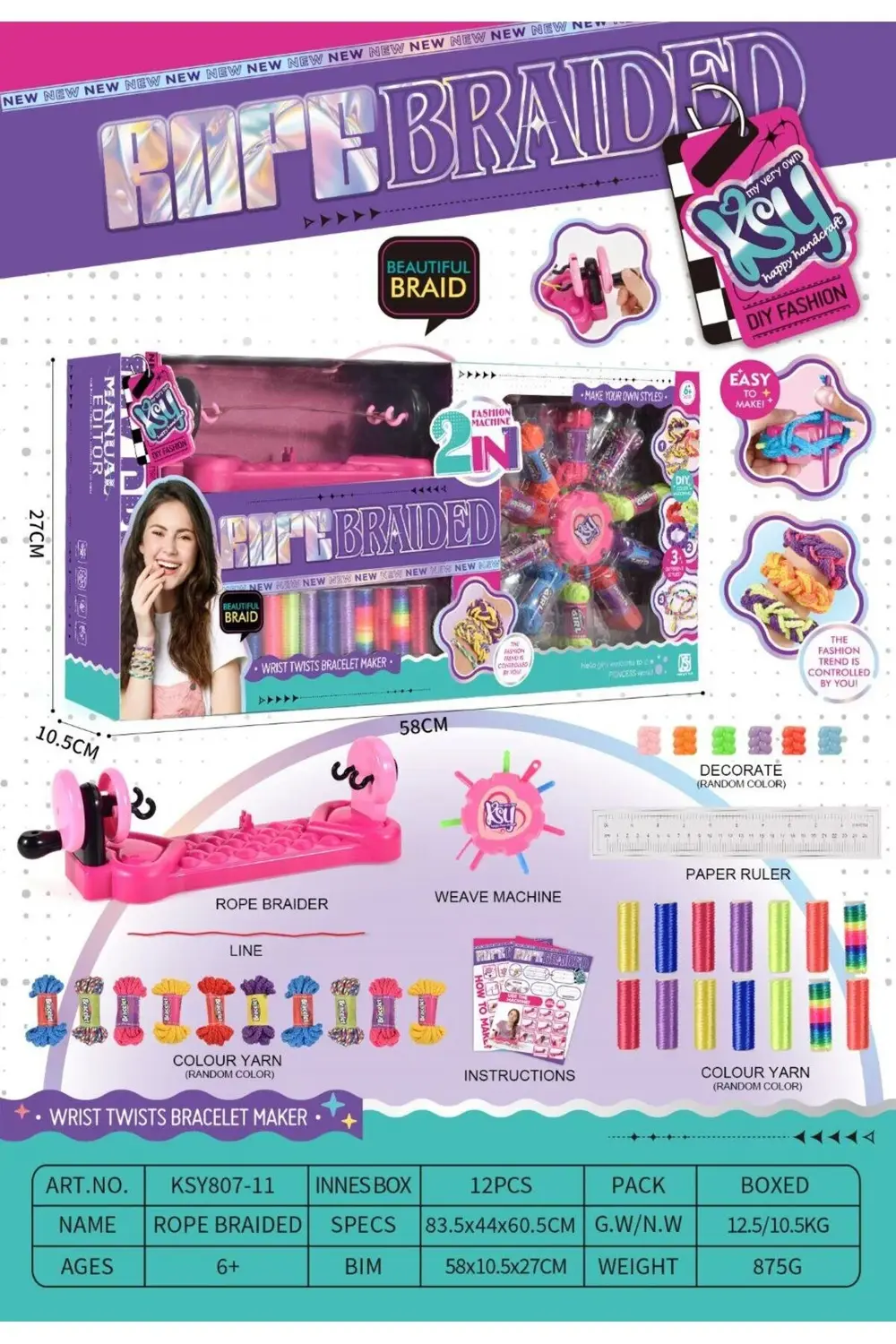 Dıy 2 İn1 Jewelry Knitting Combination Set /Ksy807-11