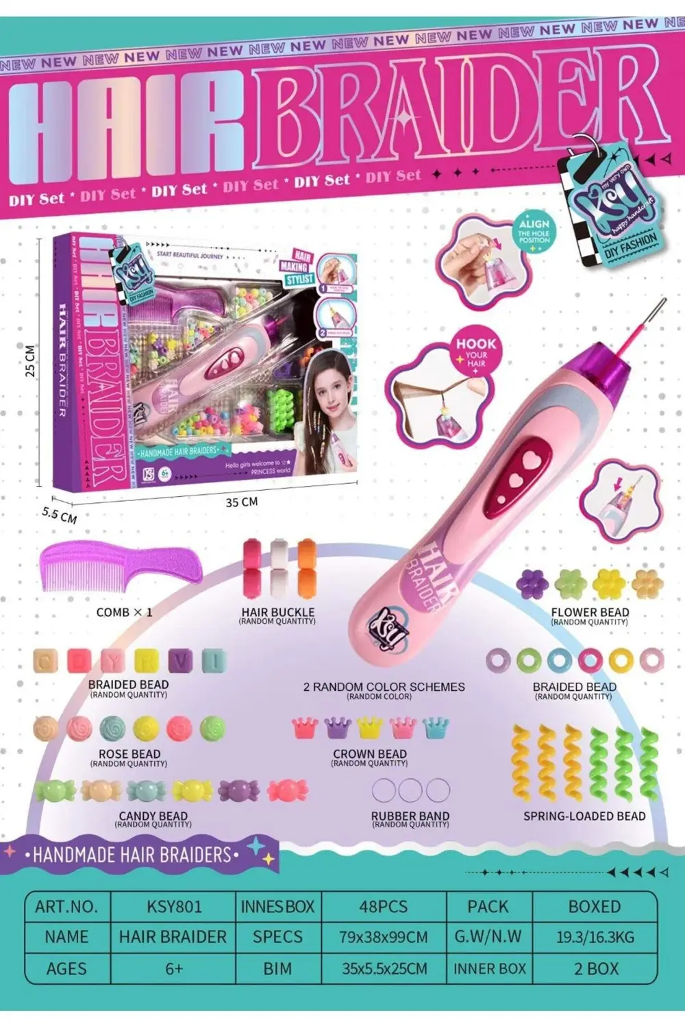 Dıy Hair Braider Set / Ksy801