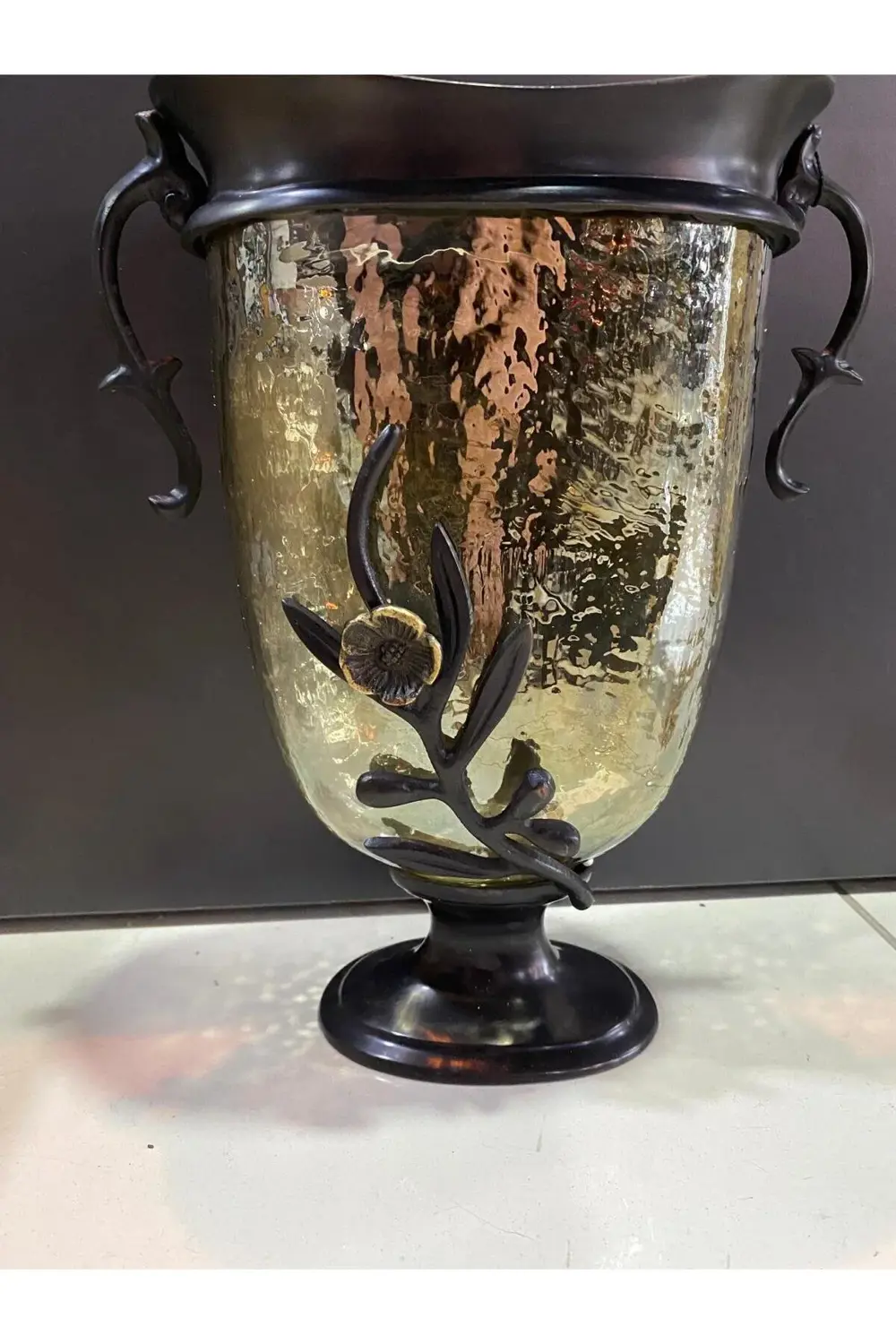 Diya Çiçekli Dekoratif Vazo Büyük Boy 28 cm