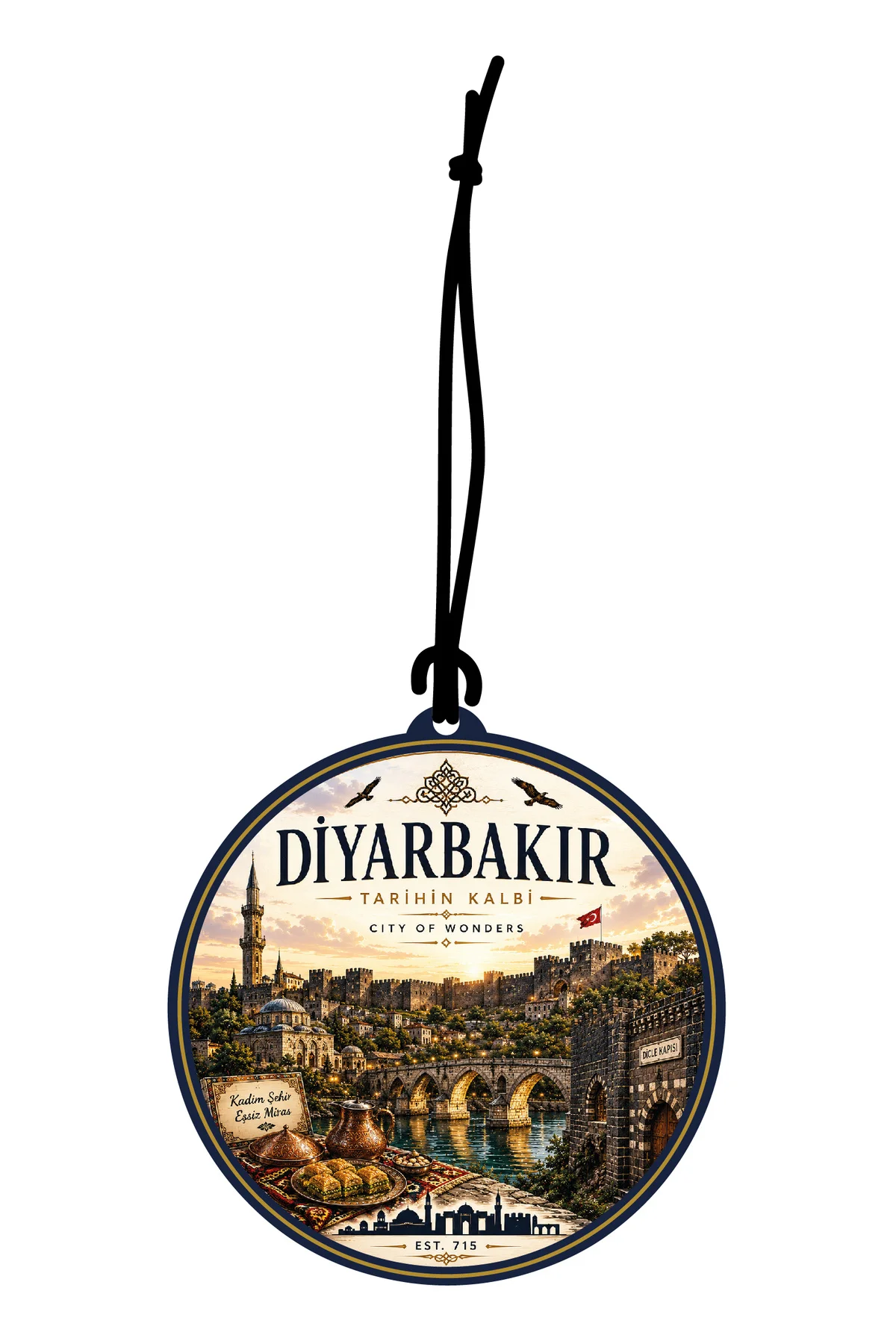 Diyarbakır Şehri Tasarımlı Oto Kokusu,Araba Kokusu,Oto Aksesuarı 