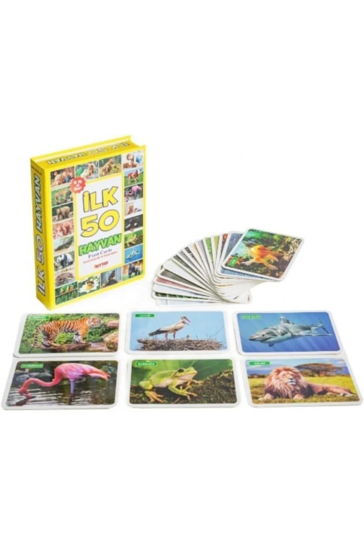 Diytoy, Ilk 50 Hayvan, Flash Cards, Zeka Kartları, Eğitici Kartlar