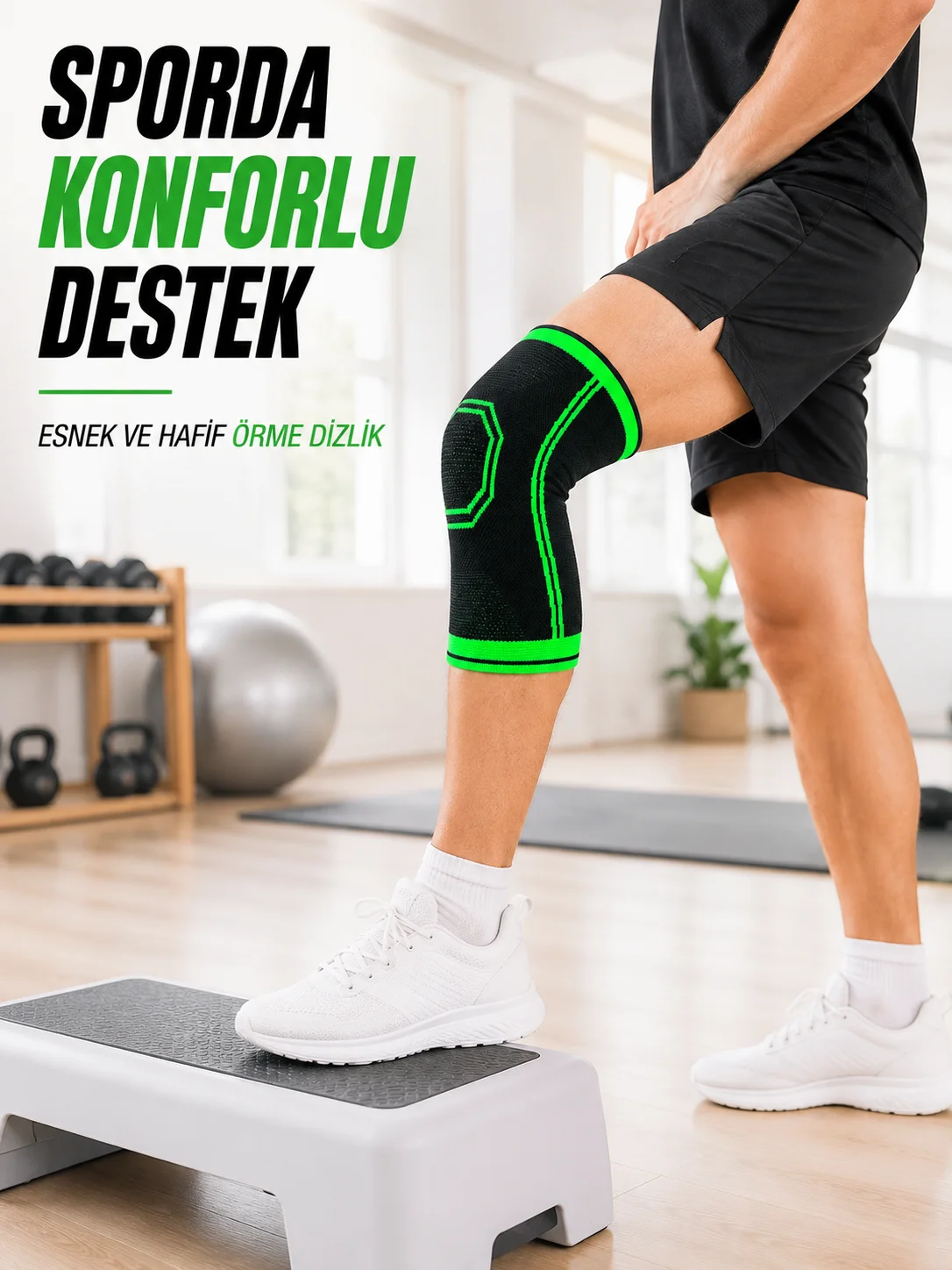 Diz Destekleyici Örme Dizlik Esnek Nefes Alabilen Spor Fitness Yürüyüş Dizliği Fiyatı, Yorumları ve Özellikleri
