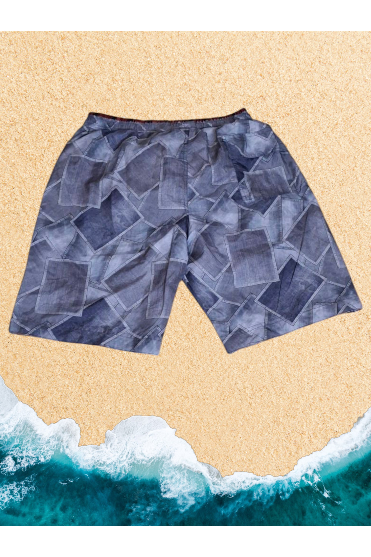 Sunsurf Diz Üstü Erkek Deniz Şortu