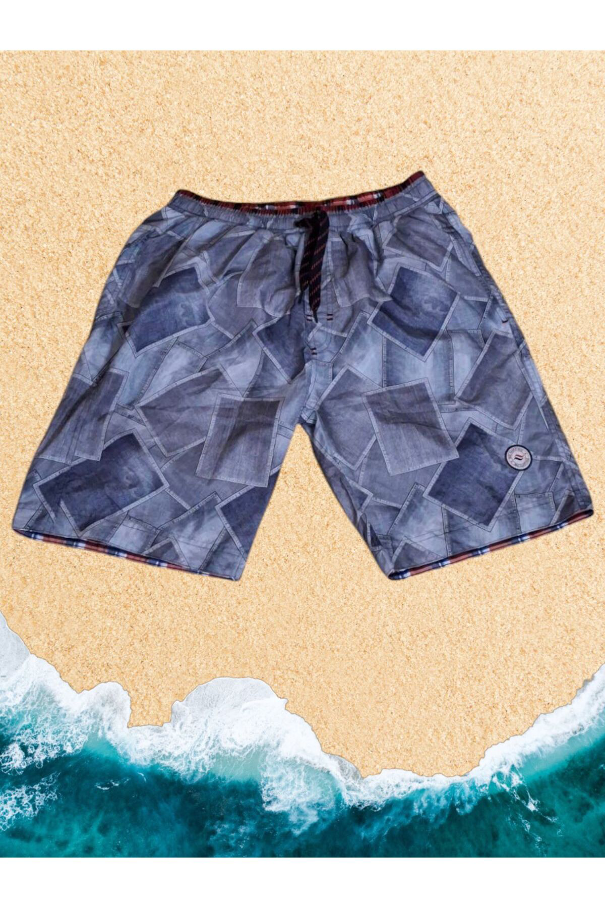 Sunsurf Diz Üstü Erkek Deniz Şortu