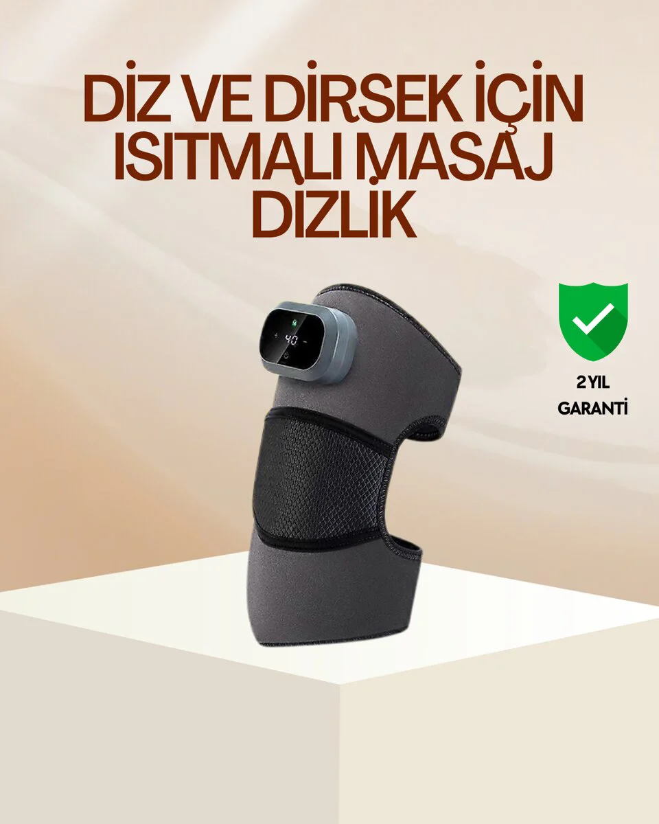 Diz ve Dirsek İçin Isıtmalı Masaj Dizlik Aparatı - Ağrıdan Kurtulun ve Rahatlayın
