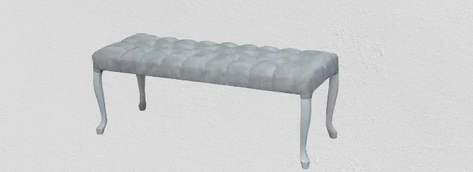 Dizayn Benc 18280 PUF Model Kayın İnce Ayak Kalite Kumaş Kapitone Döşem El yapım