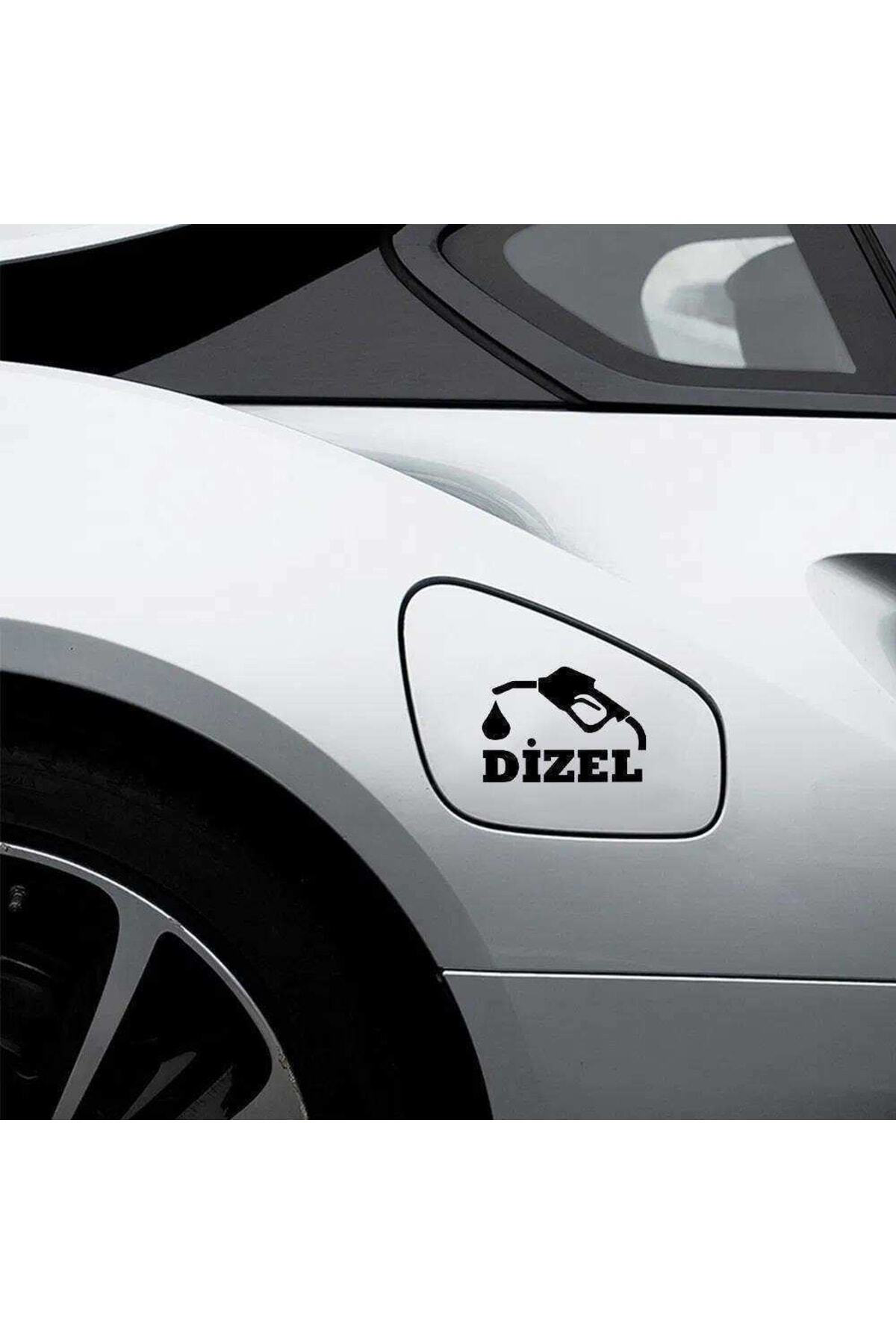 Dizel Yazı Yakıt Depo Kapağı Sticker, Araba, Oto Etiket, Tuning, 