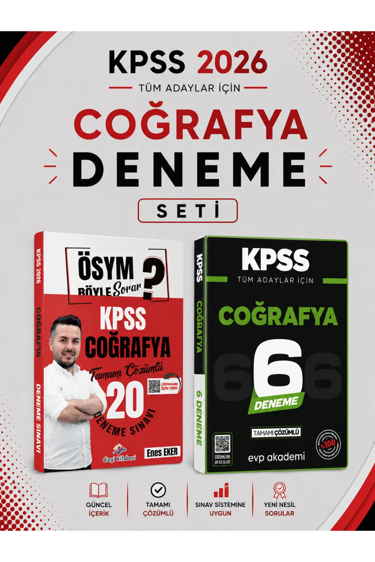 Dizgi 2026 KPSS Coğrafya 20 Deneme & KPSS Coğrafya 6 Deneme Seti