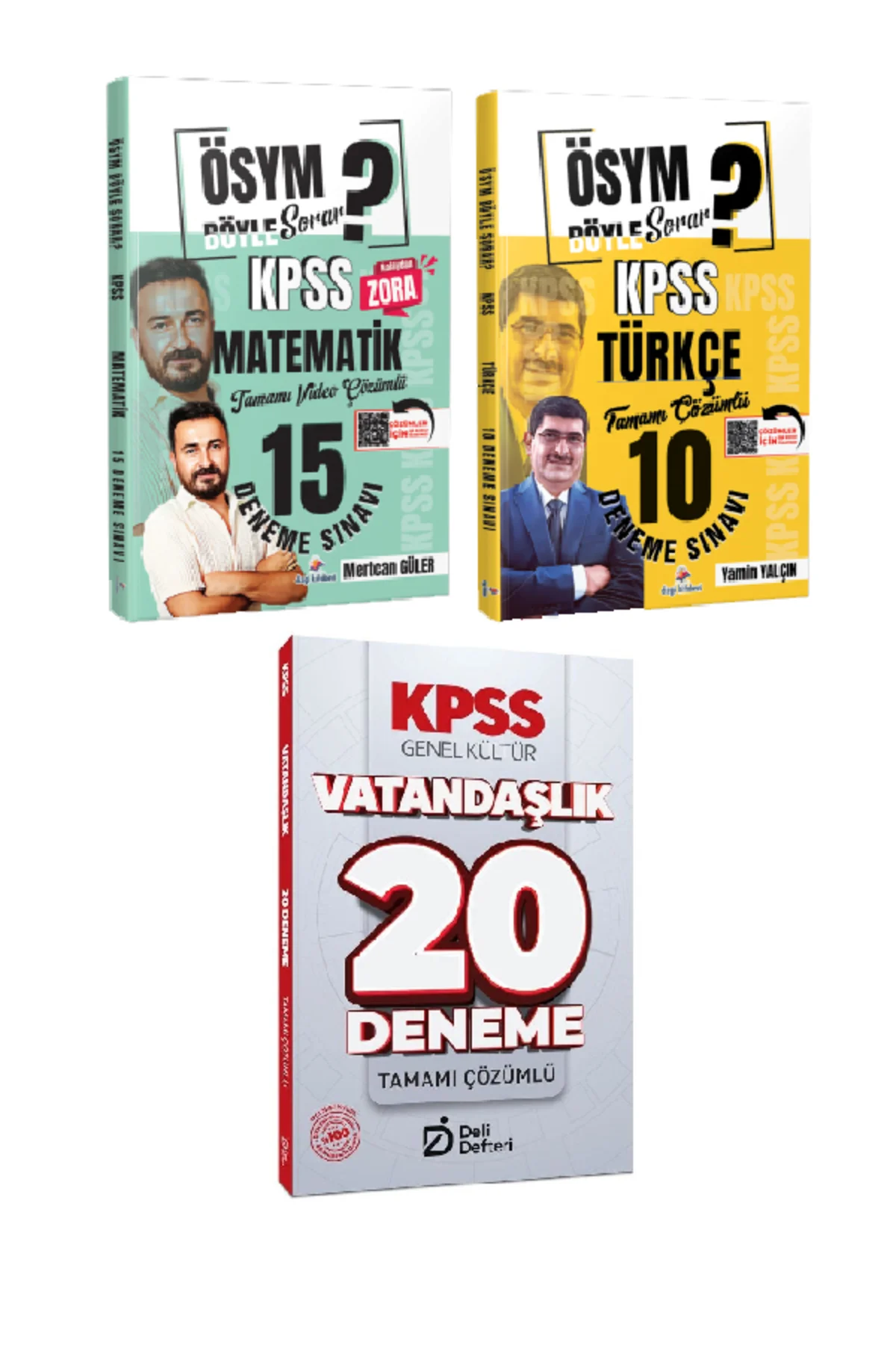 Dizgi 2026 KPSS Matematik + Türkçe Deneme ve Deli Defteri Vatandaşlık Deneme 3 lü Set